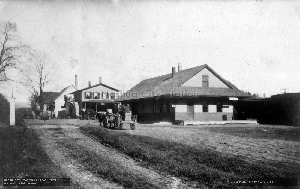 Postcard: Railroad Station, Thetford, Vermont